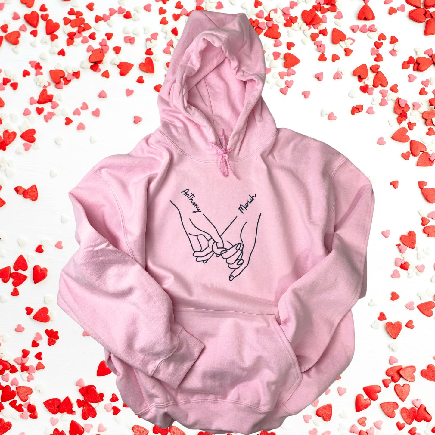 Personalized pinkie promise hoodie