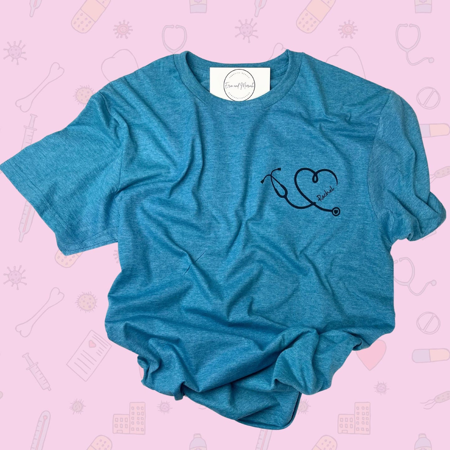 Personalized heart stethoscope tee